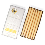 10" Dripless Taper Candles - Unscented Ivory - Mole Hollow Candles