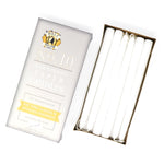 10" Dripless Taper Candles - Unscented Stark White - Mole Hollow Candles