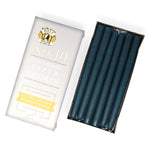 10" Dripless Taper Candles - Unscented Williamsburg Blue - Mole Hollow Candles