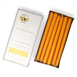 10" Dripless Taper Candles - Unscented Yellow Gold - Mole Hollow Candles
