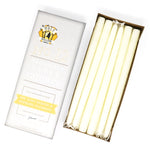 12" Ivory Beeswax Tapers