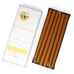 12" Dripless Taper Candles - Antique Gold Unscented - Mole Hollow Candles