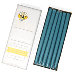 12" Dripless Taper Candles - Colonial Blue Unscented - Mole Hollow Candles