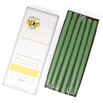 12" Dripless Taper Candles - Colonial Green Unscented - Mole Hollow Candles