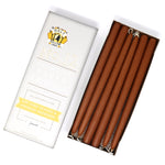 12" Dripless Taper Candles - Pumpkin Unscented - Mole Hollow Candles