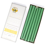 12" Dripless Taper Candles - Spearmint Green Unscented - Mole Hollow Candles