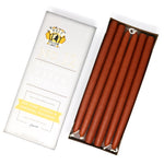 12" Dripless Taper Candles - Terra Cotta Unscented - Mole Hollow Candles