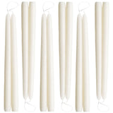 Ivory Beeswax Taper Candles - 12" Beeswax Candles - Mole Hollow Candles