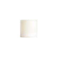 Stark White Unscented Pillar Candles