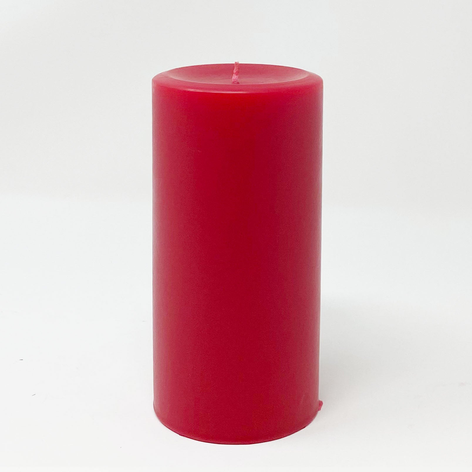 3x6" Sweetheart Red Pillar Candle