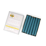 6" Dripless Taper Candles - Unscented Colonial Blue - Mole Hollow Candles