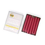 6" Dripless Taper Candles - Unscented Colonial Pink - Mole Hollow Candles