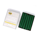 6" Dripless Taper Candles - Unscented Emerald Green - Mole Hollow Candles