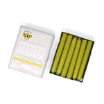 6" Dripless Taper Candles - Unscented Granny Smith Green - Mole Hollow Candles