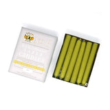 6" Dripless Taper Candles - Unscented Granny Smith Green - Mole Hollow Candles