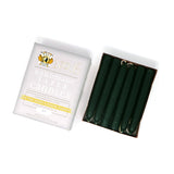6" Dripless Taper Candles - Unscented Hunter Green - Mole Hollow Candles