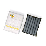 6" Dripless Taper Candles - Unscented Slate Grey - Mole Hollow Candles