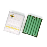 6" Dripless Taper Candles - Unscented Spearmint Green - Mole Hollow Candles