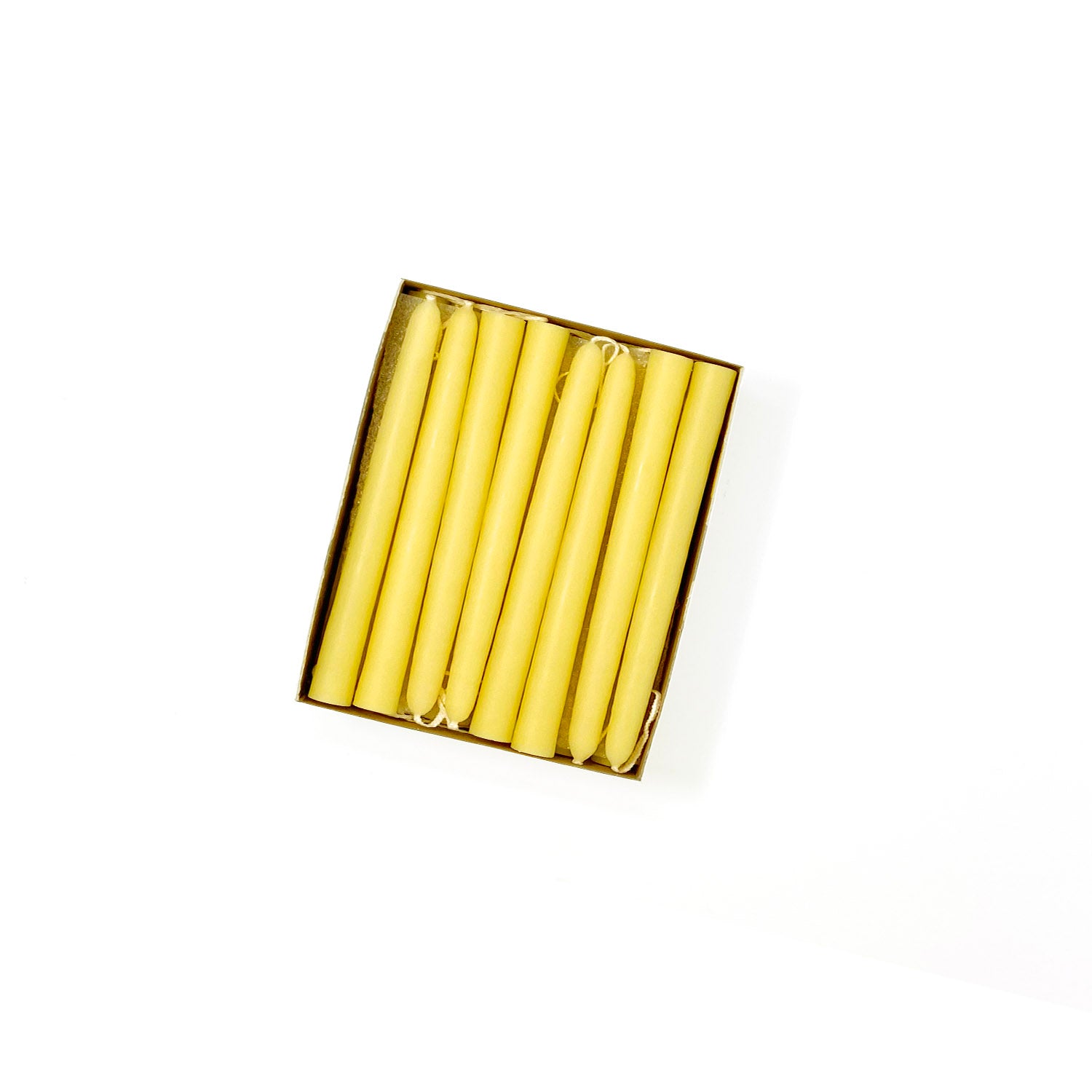 4.5" Beeswax Tiny Taper Candles - Mole Hollow Candles