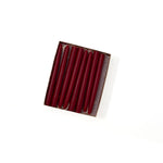 4.5" Burgundy Red Tiny Taper Candles - Mole Hollow Candles