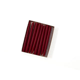 4.5" Burgundy Red Tiny Taper Candles - Mole Hollow Candles