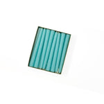 4.5" Caribbean Blue Tiny Taper Candles - Mole Hollow Candles