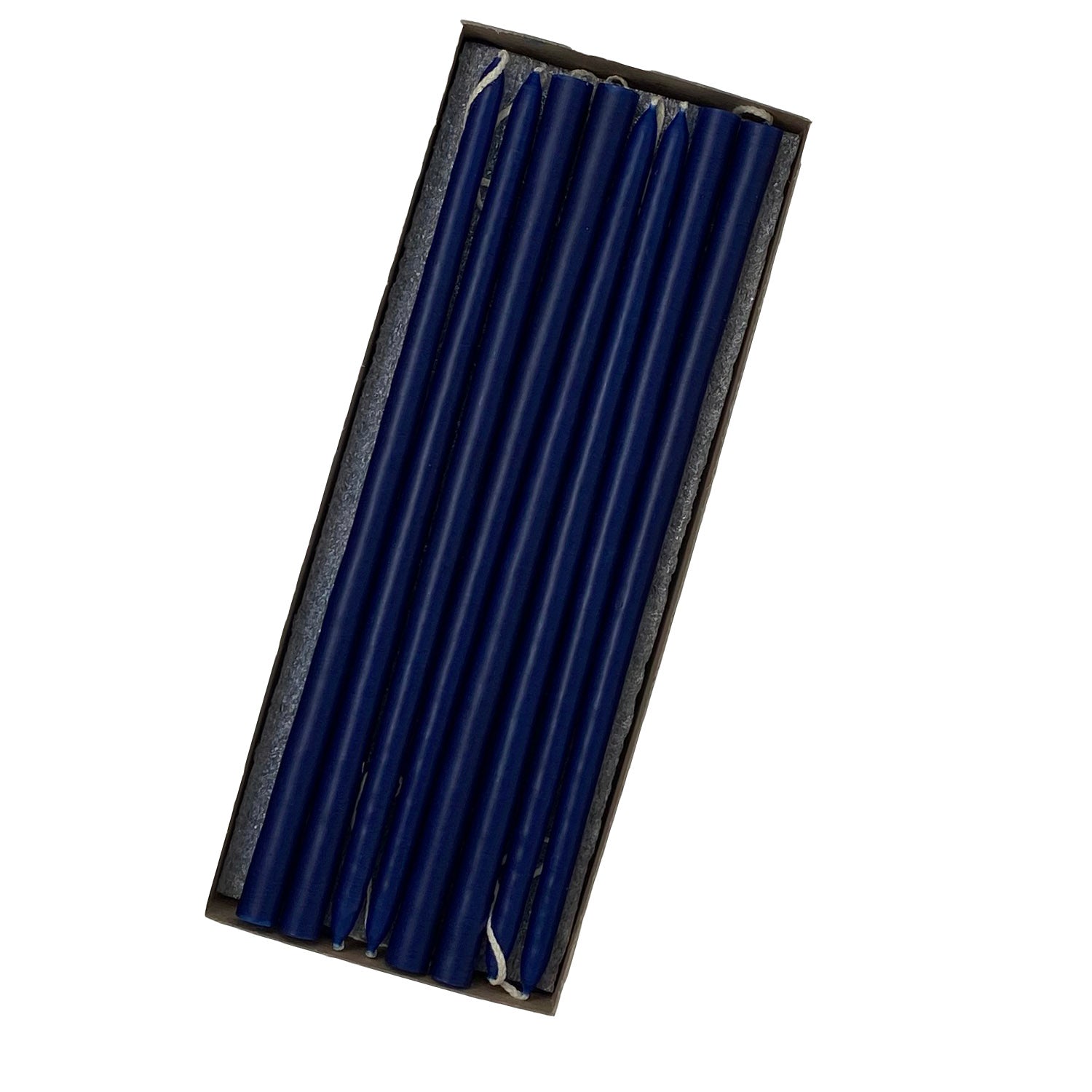 10" Cobalt Blue Tiny Taper Candles - Mole Hollow Candles