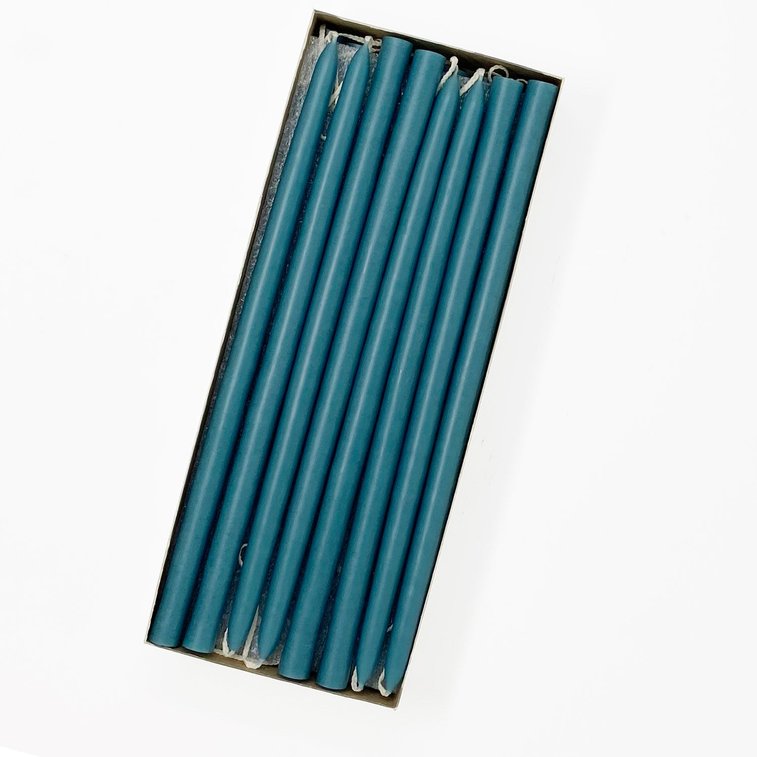 10" Colonial Blue Tiny Taper Candles - Mole Hollow Candles