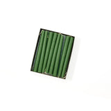 4.5" Colonial Green Tiny Taper Candles - Mole Hollow Candles