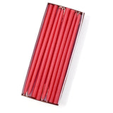 10" Coral Pink Tiny Taper Candles - Mole Hollow Candles