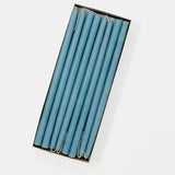 10" Dusty Blue Tiny Taper Candles - Mole Hollow Candles