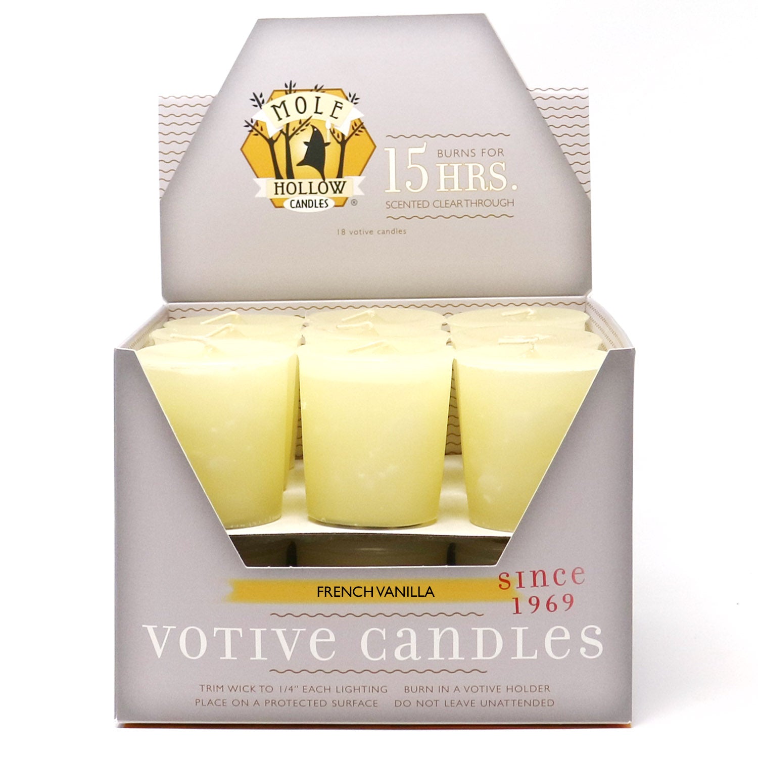 French Vanilla Scented Votive Candles