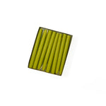 4.5" Granny Smith Green Tiny Taper Candles - Mole Hollow Candles