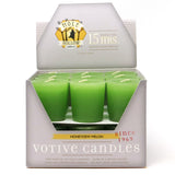 Honeydew Melon scented votives, box of 18