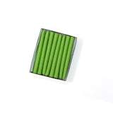 4.5" Lime Green Tiny Taper Candles - Mole Hollow Candles