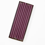 10" Mauve Tiny Taper Candles - Mole Hollow Candles