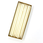 10" Off White Tiny Taper Candles - Mole Hollow Candles