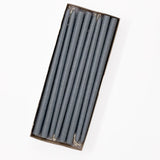 10" Slate Grey Tiny Taper Candles - Mole Hollow Candles