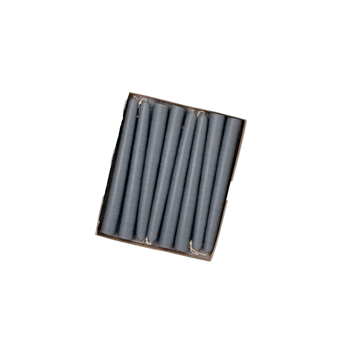 4.5" Slate Grey Tiny Taper Candles - Mole Hollow Candles