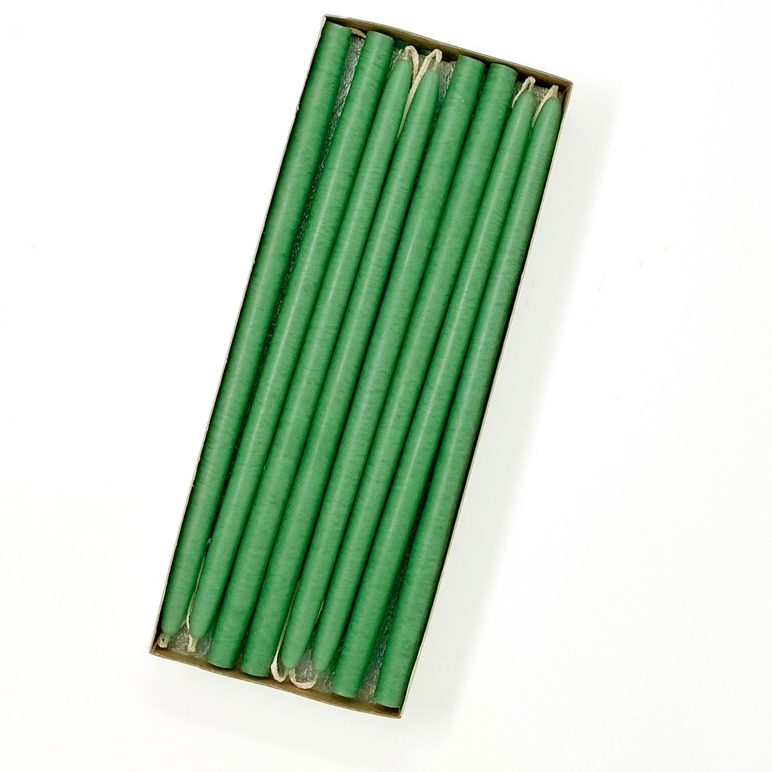 10" Spearmint Green Tiny Taper Candles - Mole Hollow Candles