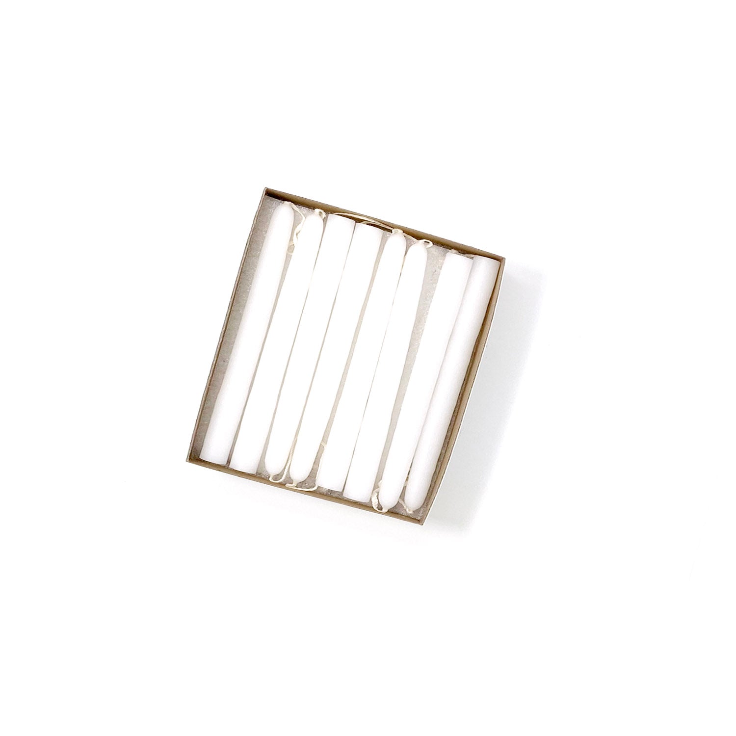 4.5" Stark White Tiny Taper Candles - Mole Hollow Candles
