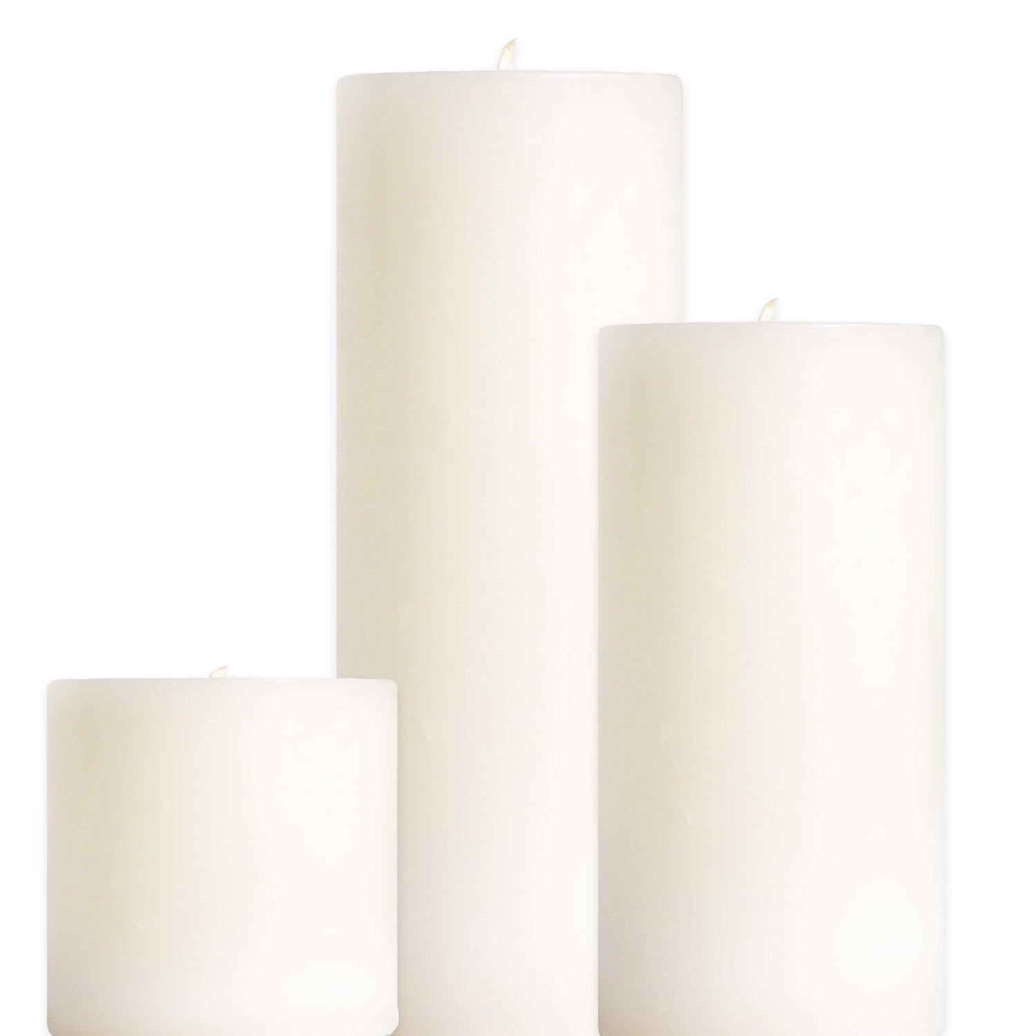Unscented Wax Pillar Candle