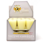 Tropical Breeze scented votive candles box of 18