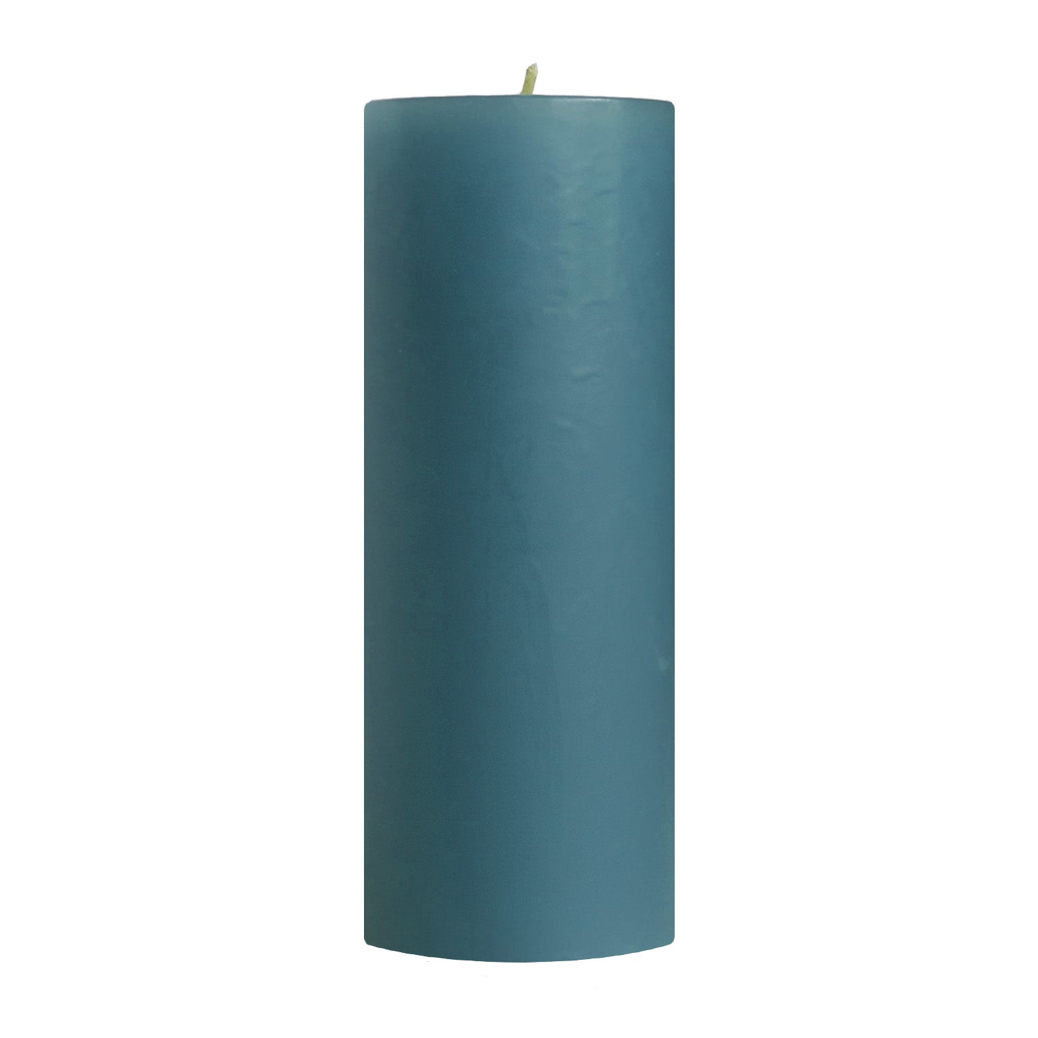 3x9" Colonial Blue Unscented Pillar Candle