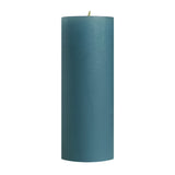 3x9" Colonial Blue Unscented Pillar Candle