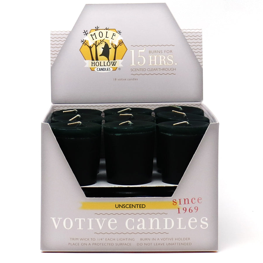 Unscented Votive Candles Black Votives Mole Hollow Candles