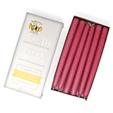 10" Dripless Taper Candles - Unscented Colonial Pink - Mole Hollow Candles