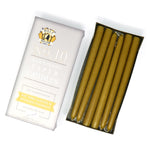 10" Dripless Taper Candles - Unscented Harvest Gold - Mole Hollow Candles