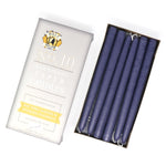 10" Dripless Taper Candles - Unscented Lavender - Mole Hollow Candles