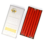 10" Dripless Taper Candles - Unscented Sunspot Orange - Mole Hollow Candles